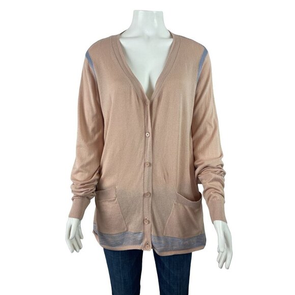 Cabi Lucy Cardigan Sweater Small Long Sleeve Button Front Pink Granny Core - Picture 1 of 7